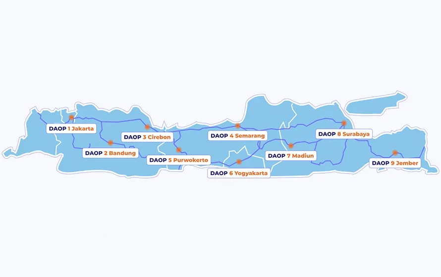 Indonesia Railway Map